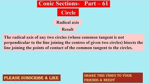 Conic Section  61 ,  Circle , #conics  ,  #ProblemWithSolution , Please Subscribe , Like & Share  🙏