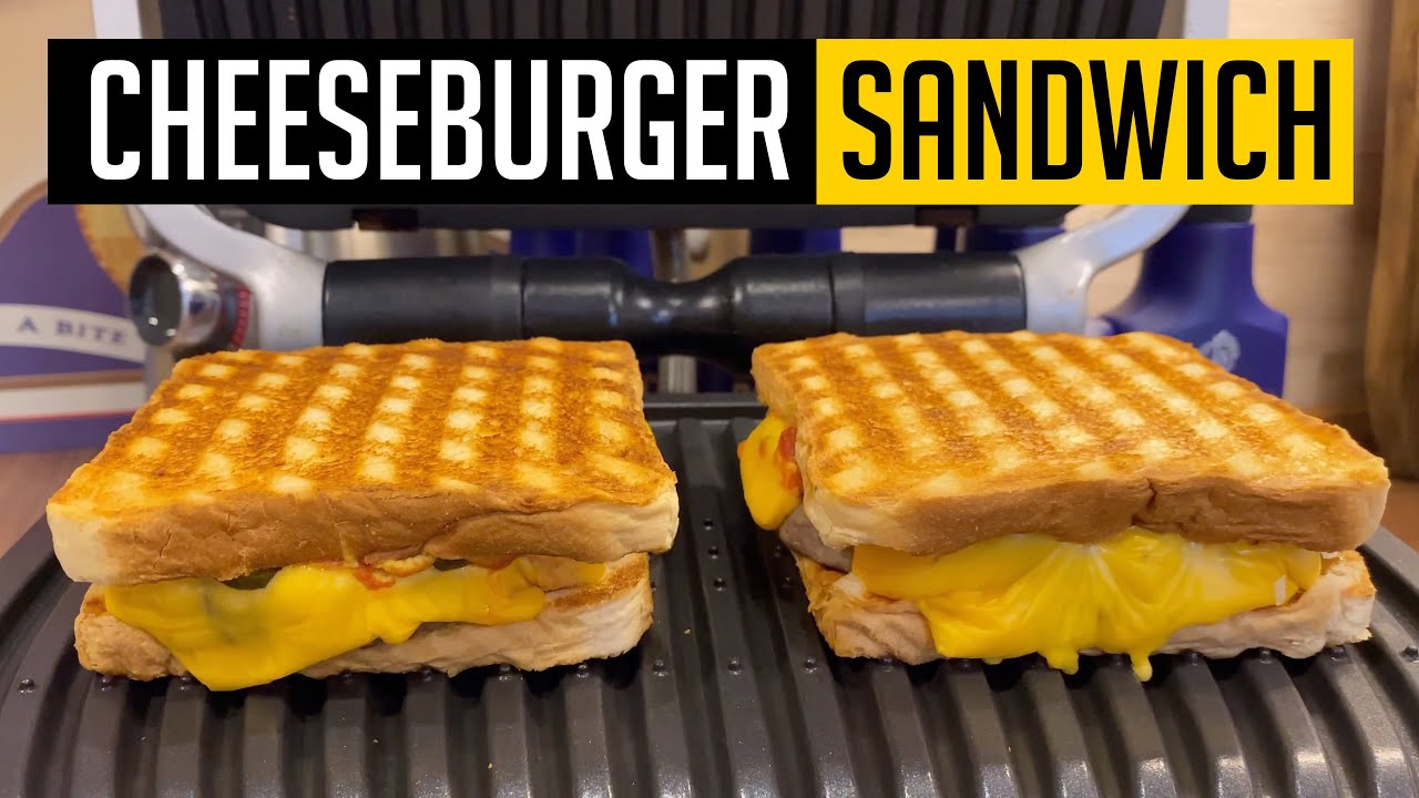 CHEESEBURGER SANDWICH im OPTIGRILL