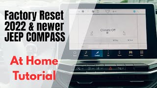 How to do a factory reset on 2022 in newer Jeep Compass radio￼ screenshot 2
