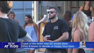 New bill would allow cities and towns to decide happy hour bans