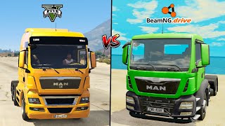 Gta 5 TGS Truck Vs Beamng.drive TGS Truck - Which Is Best ?