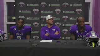 Post-game Football Interview with Nathan Brown (ft. Jalen Washington  & Bryson Adamoh) 9.12 vs UCO
