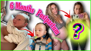 6 Month Postpartum Body & Update + BABY UPDATE (sitting, eating, crawling)
