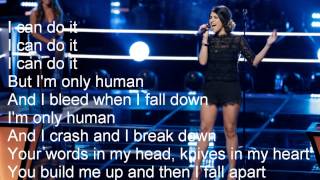 Mia Pfirrman - Human - The Voice 7(Lyrics)