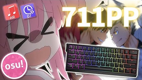 THE "WOOTING KEYBOARD" GOT ME A NEW TOP PLAY!!! (MY FIRST 700PP SCORE) [osu!]