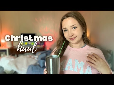 ASMR Christmas Haul of a 28yr old SAHM! 🎄