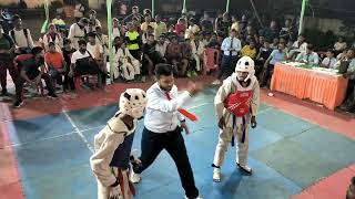 State taekwondo championship Final jr. u45 red (Alok) hazaribagh vs blue dhanbad 🫣 Dangerous fight