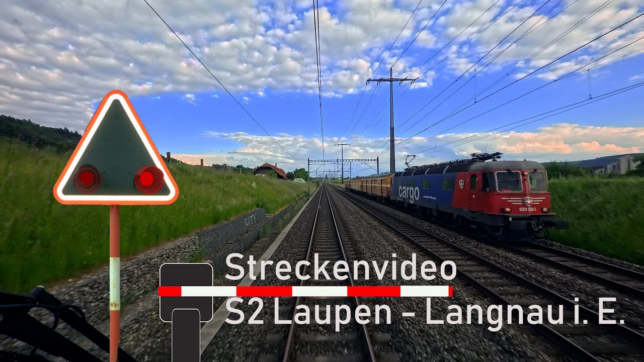 Führerstandsmitfahrt / cab ride S2 Laupen - Langnau i. E.  -  🚃 BLS RABe 528 MIKA 🌤️