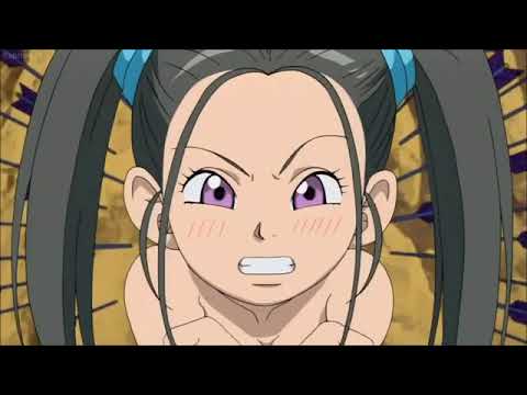 Anime Fanservice scene by Blue Dragon Girl loses clothes by arrow!