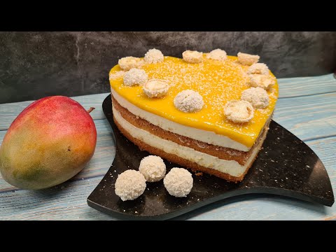 Kokos-Sahne-Torte mit Mangospiegel  Thermomix® TM6 - TM5 - TM31