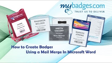 How To Create Badge Inserts Using a Mail Merge