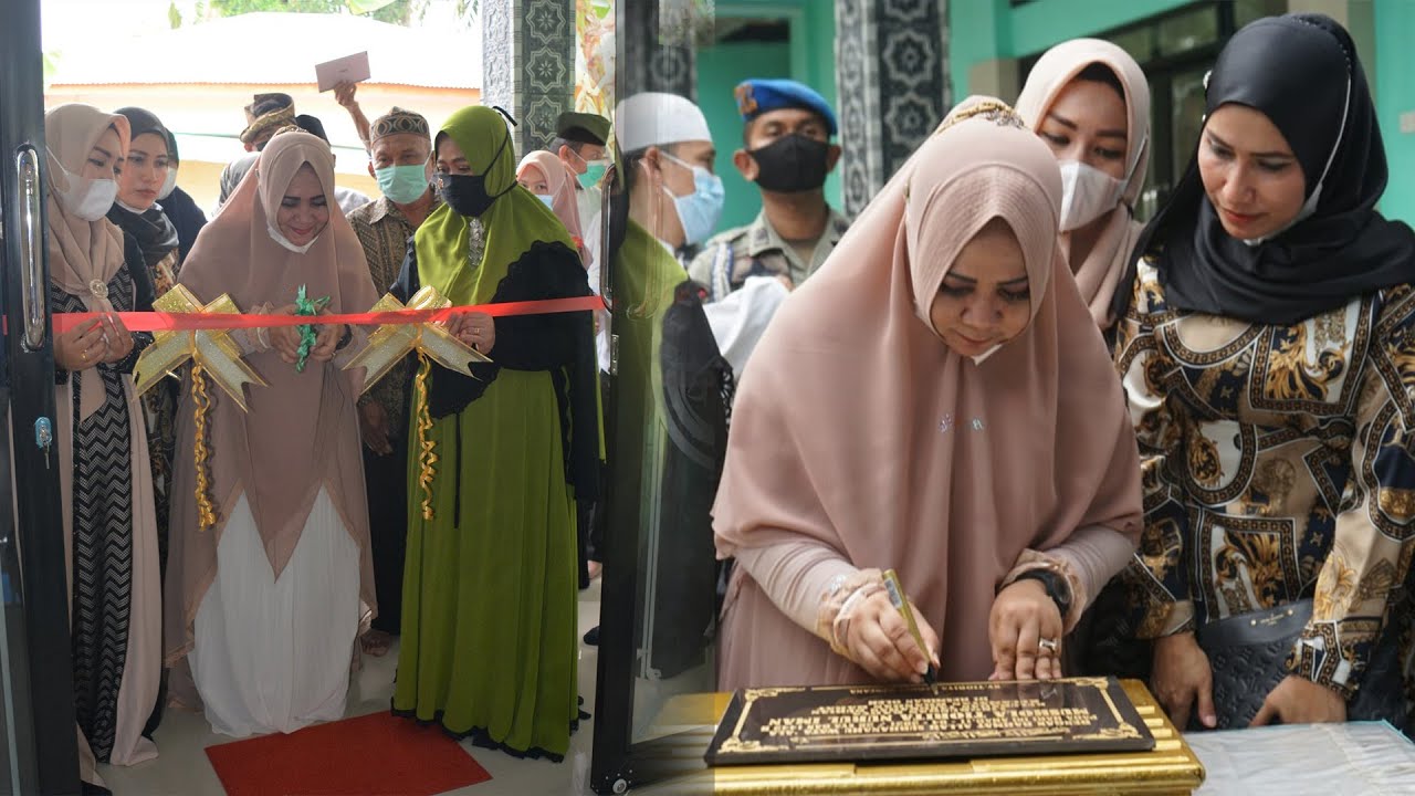 Jelang Ramadhan, Ibu Bupati Langkat Resmikan Mushola Tiorita Nurul Iman dan Umrohkan Nazir Mushola