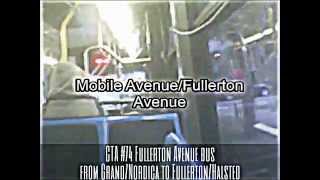 CTA #74 Fullerton Avenue bus from Grand/Nordica to Fullerton/Halsted (07-08-15)