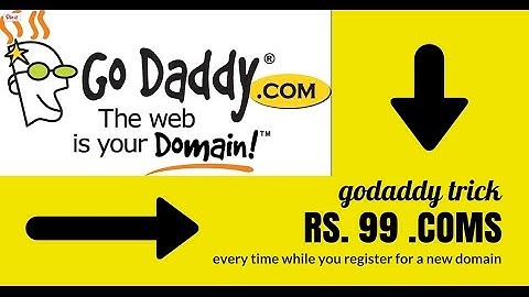 How to get (register) a .com DOMAIN for just Rs. 99 on Godaddy every time | Latest video 2016