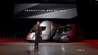 Tesla Semi and Tesla Roadster Unveiled by Elon Musk