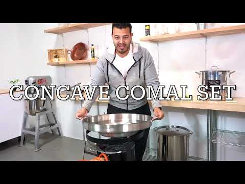 Comal Concave Stainless Steel Stand Burner SET Disco Discada Tortilla Cazo Heavy 