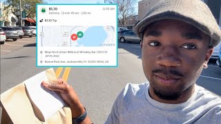 Driving For Uber Eats in Jacksonville, FL | A Realistic Day