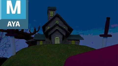 horror house Model  Autodesk maya 2024                                               #3danimation