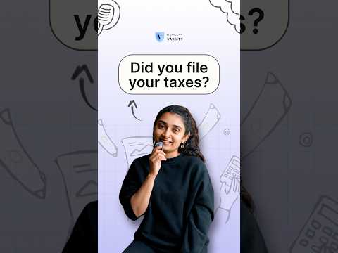 Few things you need to know when filing ITR! #zerodha #varsity #shorts #tax