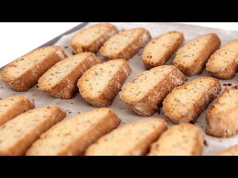 Almond Biscotti Recipe - Laura Vitale - Laura in the Kitchen Episode 557