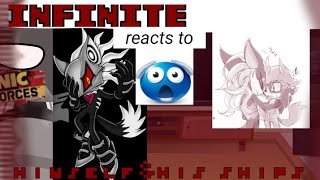 Infinite reacts to his cursed content!!! Part 2 of Sonic and Shadow react to Sonadow//Gacha reaction