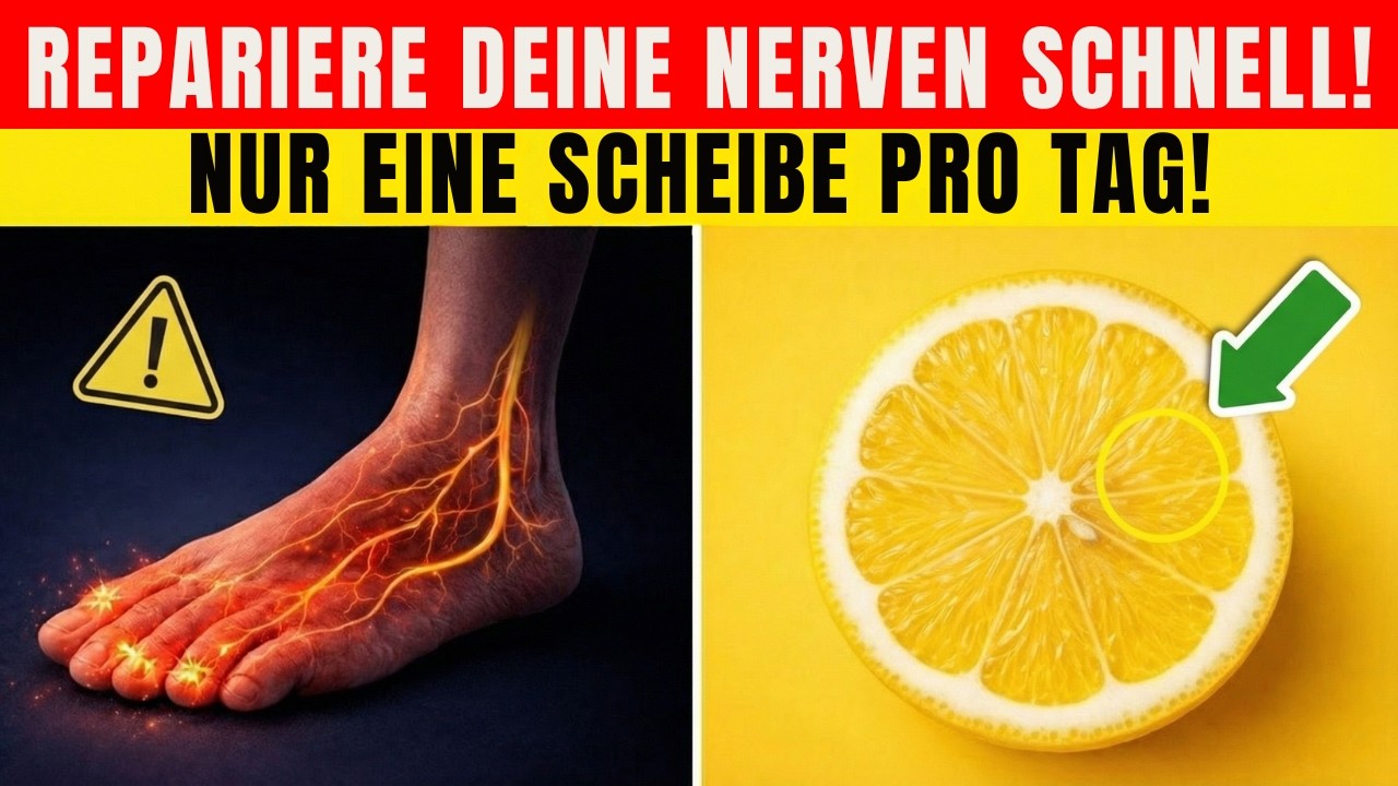 Über 60? Essen Sie Zitrone AUF DIESE WEISE für SOFORTIGE Nervenreparatur | Gesundheitstipps