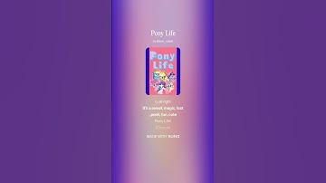 Thumbnail of Tom The Rabbit (Song AI) ▶️ Pony Life (Lyrics Sample) #ai #suno #mylittlepony #ponylife #shorts