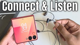 Galaxy Z Flip 7: How to use a 3.5 mm mic/headset on Android