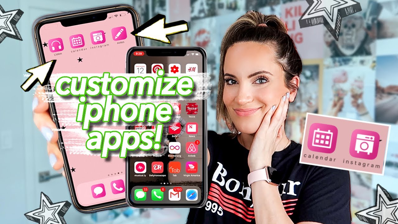 7 AESTHETIC Ways To Organize iPhone Apps! CHANGE APP ...