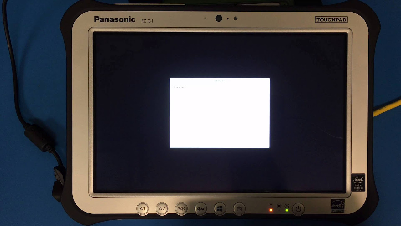 Tablet Windows 11 Panasonic tougbook FZ-G1 - YouTube