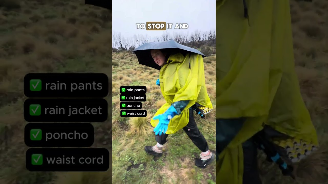 This is our least favourite part of hiking ⛈️