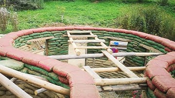 Main reciprocal roof - the walls