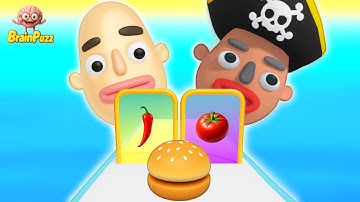 🍔 Sandwich Runner VS Burger Stack 3D Cooking Games - All Levels SpeedRun Gameplay Walkthrough 