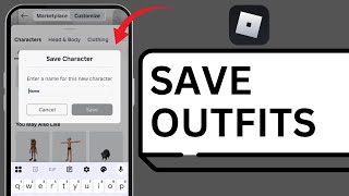HOW TO SAVE OUTFITS ON ROBLOX MOBILE screenshot 1