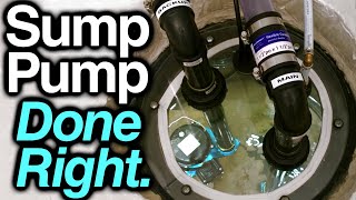 LIGHTED Sump Pump Pit with CLEAR Sump Pit Lid & RADON Sealed  ULTRA Residential Flooding Protection