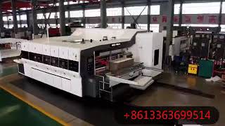 New Model-HRB-1224HD high definition flexo printer slotter die cutter machine test vedio