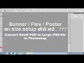 How to Create Banner, Flex Size in Photoshop, How to Convert Small PSD to Large PSD Size in Photosho