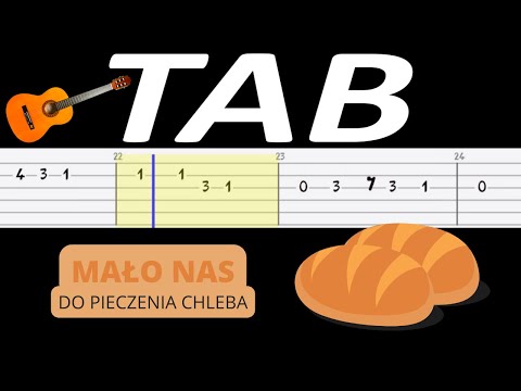 🎸 Mało nas do pieczenia chleba - melodia TAB (gitara) 🎵 TABY I NUTY W OPISIE 🎼