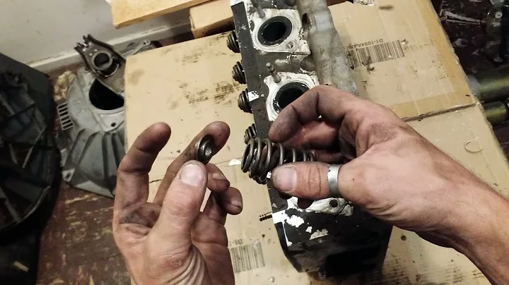 V6 Mustang Heads 2: How To Remove and Install Valve Springs With Heads Off.