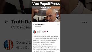 Controversy Grows over Trump‘s Post Attacking the Pope & Posting an Image of Himself as Jesus￼￼