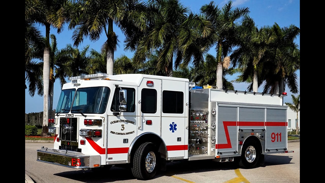 SFEV Ocean City Wright Fire Control District Sutphen Custom Pumper
