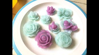 6Pcs 3D Flower Silicone Molds Set, Bloom Rose Silicone Molds for Soap Making ,Peony Molds for Review
