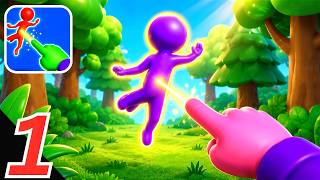 Magic Finger 3D Gameplay Walkthrough – Throwing Enemies With Magic Powers (iOS, Android) screenshot 1