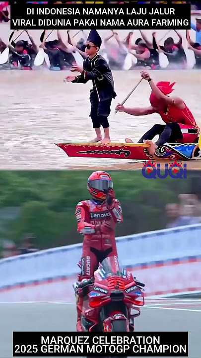 Aura Farming Celebration, 2025 German MotoGP Champion Marc Marquez #aurafarming #pacujalur #viral