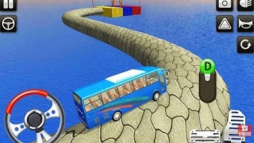 Impossible Bus Driving Simulator Tracks 3D Sky Tracks - Android GamePlay - Entertaining Game Channel