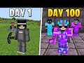 I Survived 100 Days on the Lifesteal SMP...
