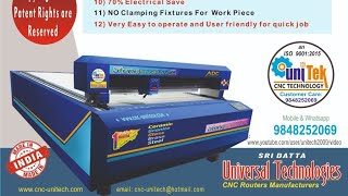 High Speed Granite Engraving, Unlimited Tool Life, Deep Engraving