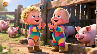 Baby’s Farmyard Fun | Animal Sounds Song for Kids | Learning Farm Adventure Nursery Rhyme