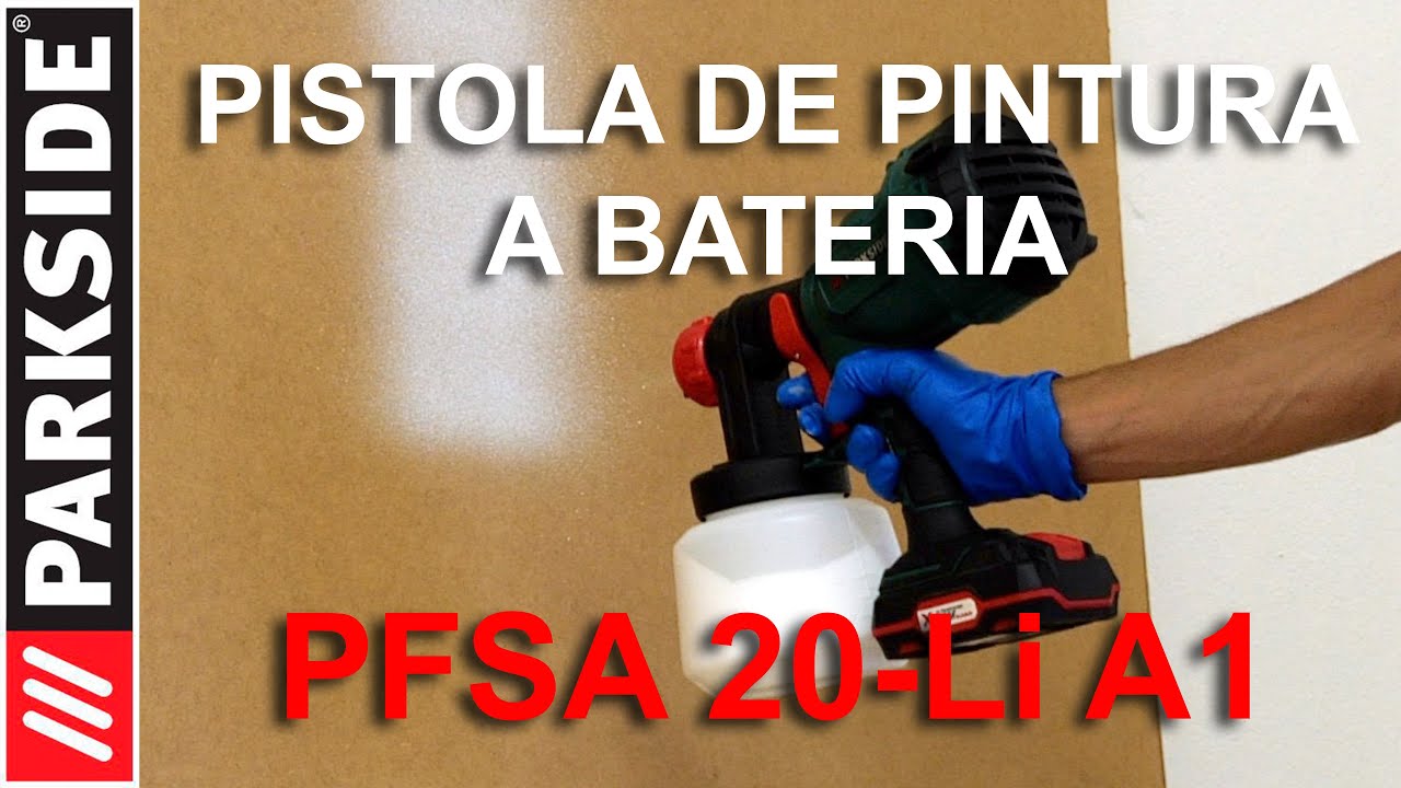 ANÁLISE] PISTOLA DE PINTURA A BATERIA - PARKSIDE PFSA 20 Li-A1 - YouTube