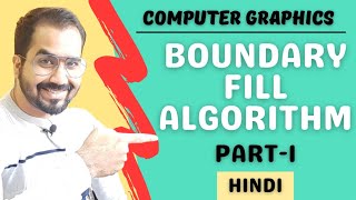 Polygon Filling Algorithm - Boundary Fill Algorithm Part-1 Explained in Hindi l Computer Graphics